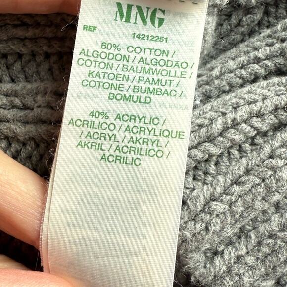 Women's L Whimsigoth Cropped Double Breasted Cable Knit Cardigan Sweater Preppy - Picture 6 of 8